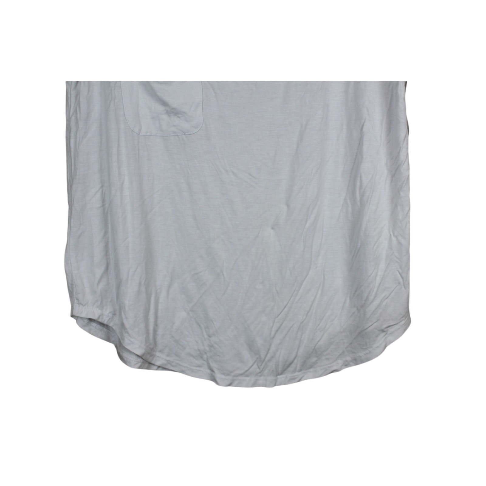 Nwt W. / Wantable White Short Sleeve V-Neck Stretchy Pocket Tee Shirt Size L — image 3 of 8